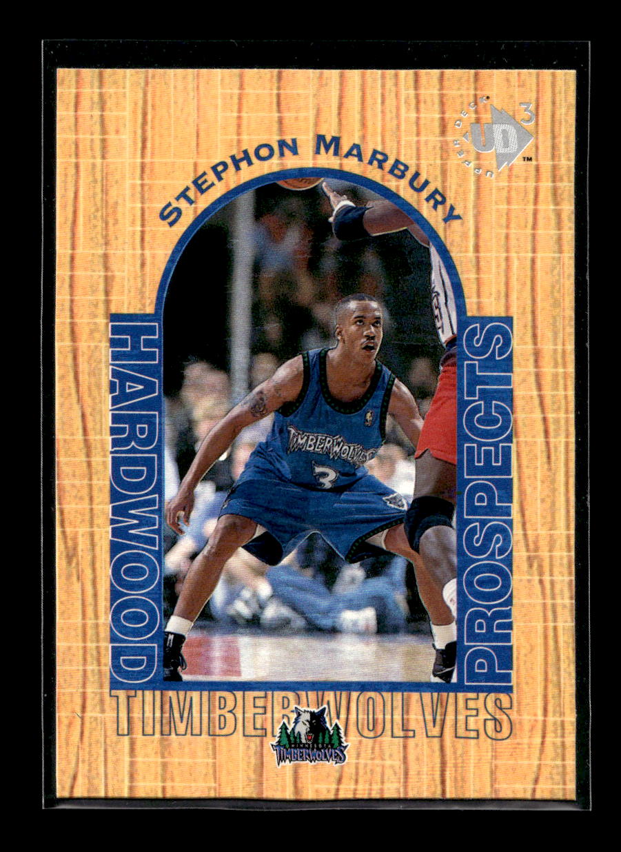 1996-97 UD3 #2 Stephon Marbury Rookie (Minnesota Timberwolves)
