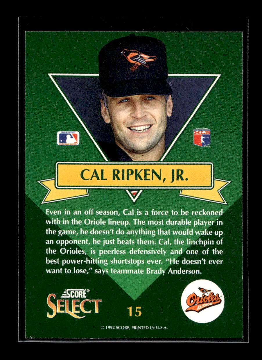 1993 Select Chase Stars #15 Cal Ripken (Baltimore Orioles)
