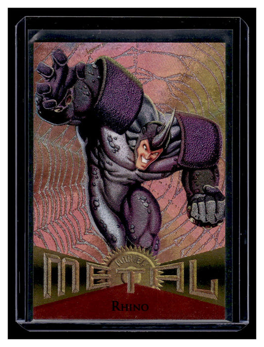 1995 Marvel Metal "Power Grid" Card #74 RHINO