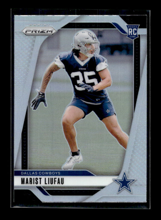 2024 Panini Prizm Prizms Silver #372 Marist Liufau (Dallas Cowboys)