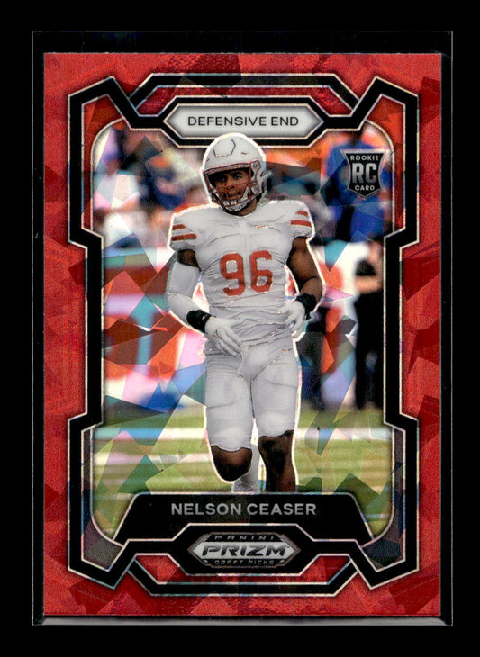2024 Panini Prizm Draft Picks Prizms Red Ice Rookie #156 Nelson Ceaser