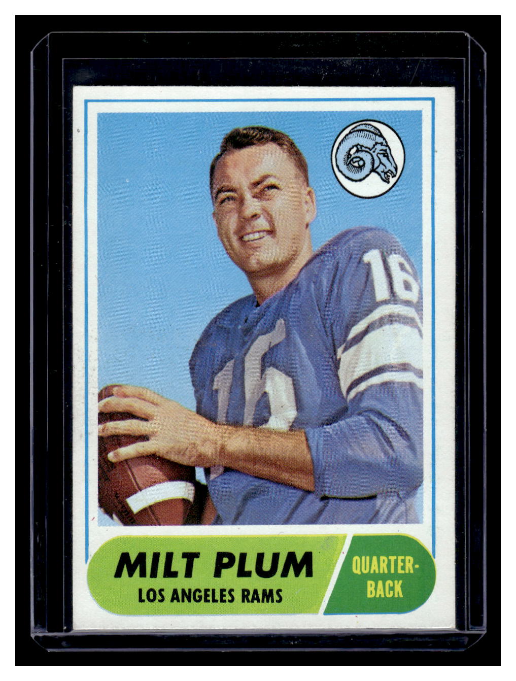 La Rams 1968 1968 Topps #104 Milt Plum (Los Angeles Rams) – Sportscard Superstore
