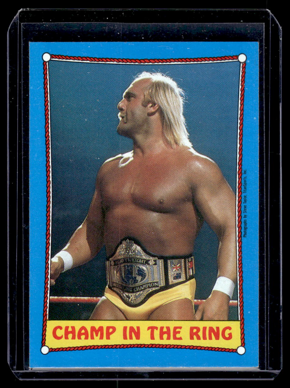 1987 Topps WWF #37 Hulk Hogan Champ In the Ring