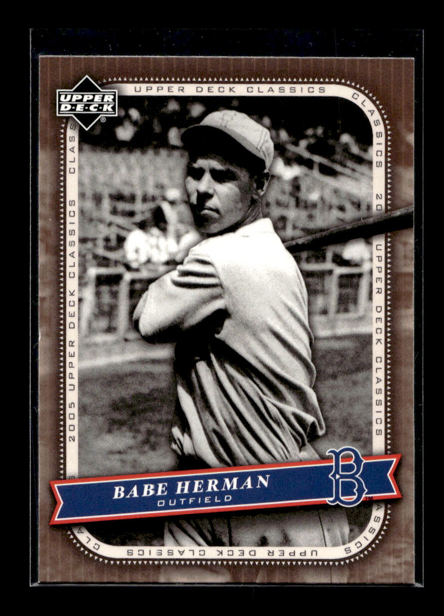 2005 Upper Deck Classics #4 Babe Herman (Brooklyn Dodgers)
