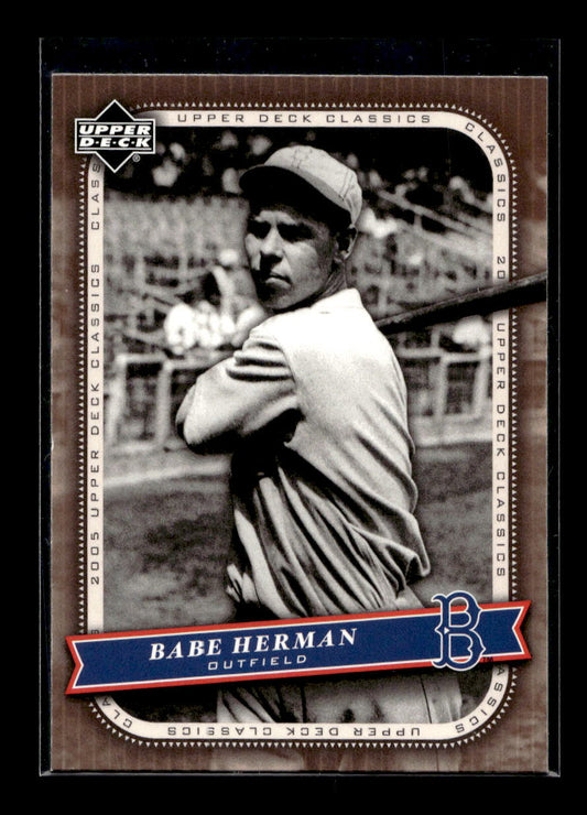 2005 Upper Deck Classics #4 Babe Herman (Brooklyn Dodgers)
