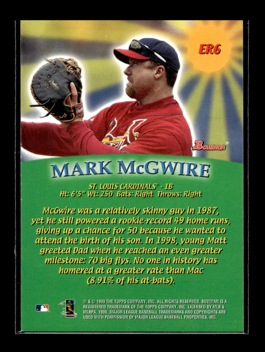 1999 Bowman Early Risers #ER6 Mark McGwire (St. Louis Cardinals)