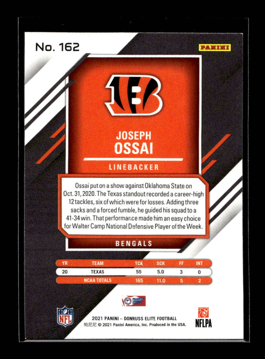 2021 Elite Pink #162 Joseph Ossai Rookie (Cincinnati Bengals)