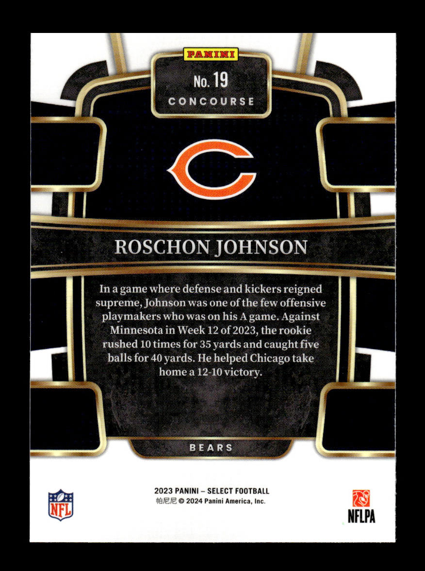 2023 Select #19 Roschon Johnson Rookie (Chicago Bears)