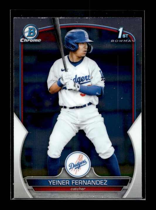 2023 Bowman Chrome Prospects #BCP138 Yeiner Fernandez (Los Angeles Dodgers)