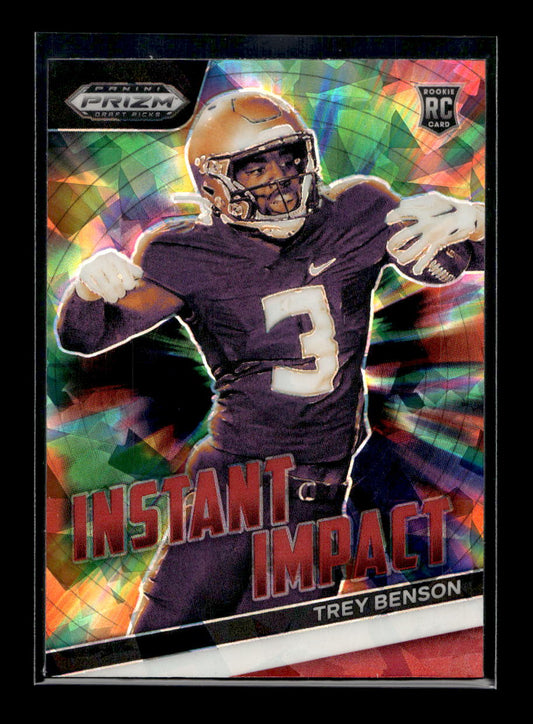 2024 Panini Prizm Draft Picks Instant Impact Red #21 Trey Benson