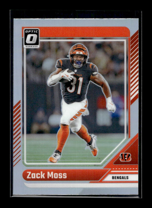 2024 Donruss Optic Holo #39 Zack Moss (Cincinnati Bengals)