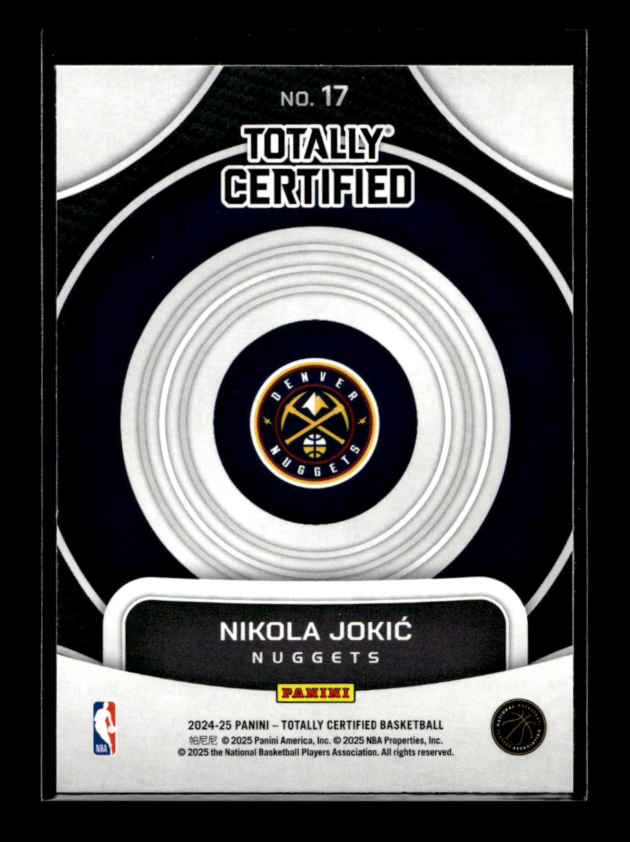 2024-25 Totally Certified On Target #17 Nikola Jokic (Denver Nuggets)