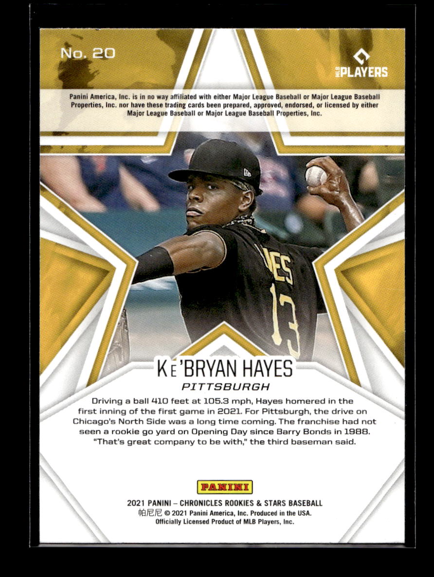 2021 Rookies and Stars #20 Ke'Bryan Hayes Rookie (Pittsburgh Pirates)
