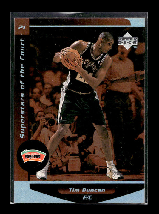 1998-99 Upper Deck Ovation Superstars of the Court #C2 Tim Duncan ( San Antonio Spurs)