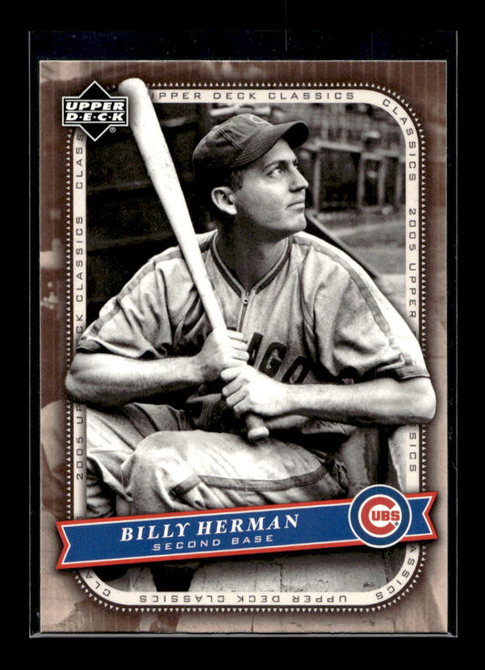2005 Upper Deck Classics #7 Billy Herman (Chicago Cubs)