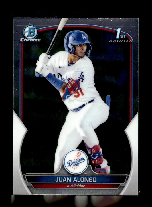 2023 Bowman Chrome Prospects #BCP137 Juan Alonso (Los Angeles Dodgers)