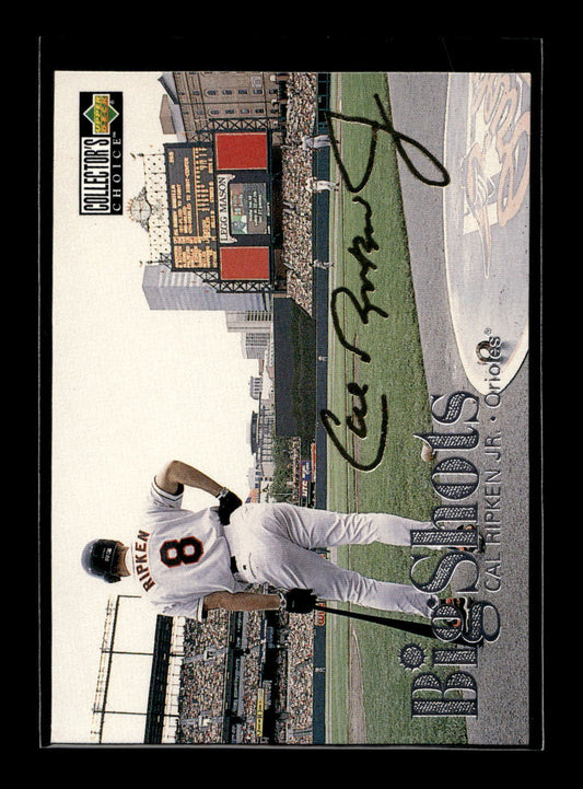 1997 Collector's Choice Big Shots Gold Signatures #8 Cal Ripken (Baltimore Orioles)