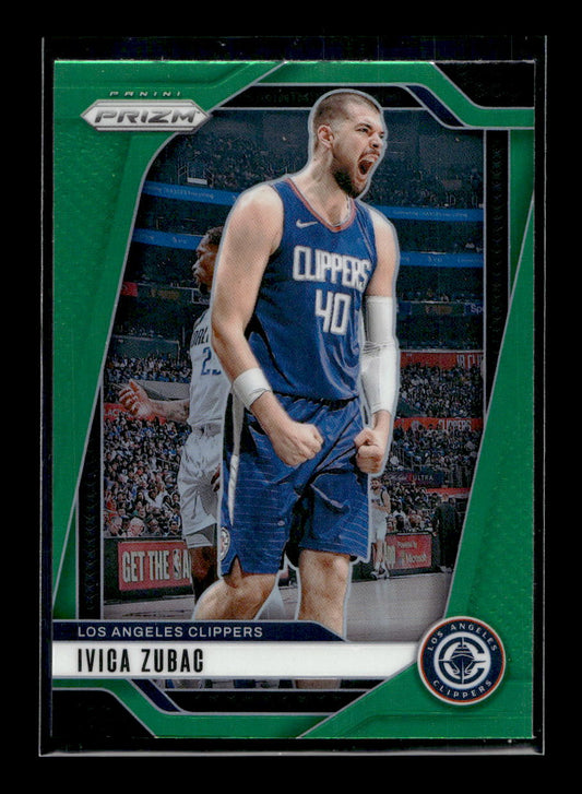 2024-25 Panini Prizm Prizms Green #39 Ivica Zubac (Los Angeles Clippers)