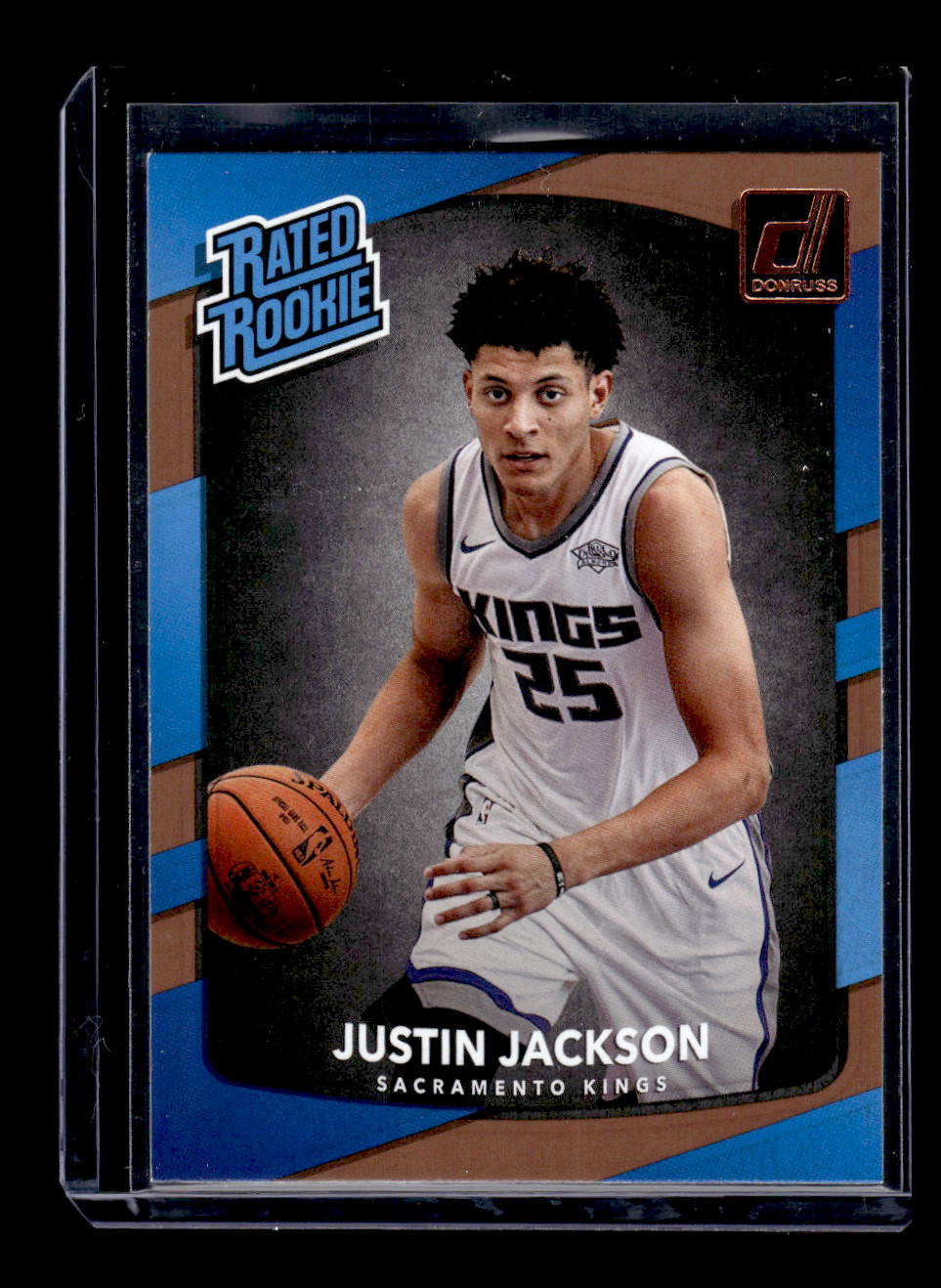 2017-18 Donruss #158 Rated Rookie Justin Jackson (Sacramento Kings)