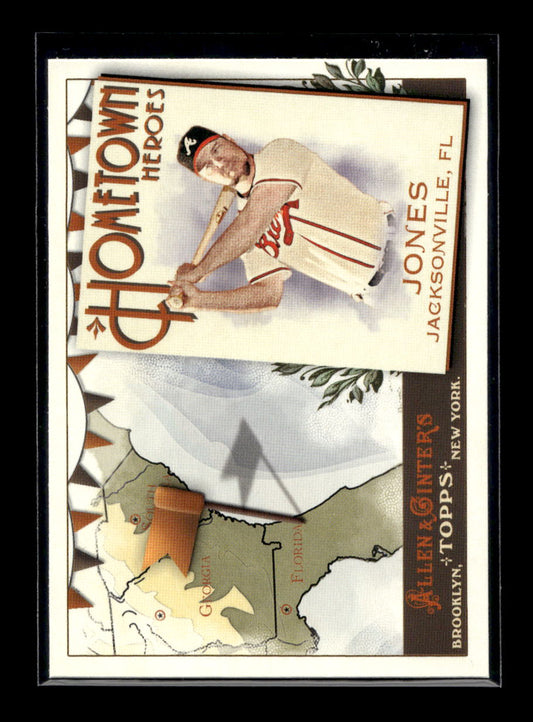 2011 Topps Allen and Ginter Hometown Heroes #HH34 Chipper Jones (Atlanta Braves)
