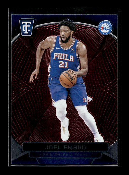 2024-25 Totally Certified Mirror Maroon #135 Joel Embiid (Philadelphia 76ers)