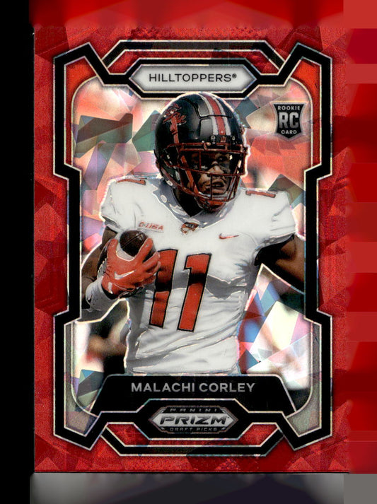 2024 Panini Prizm Draft Picks Prizms Red Ice Rookie #143 Malachi Corley