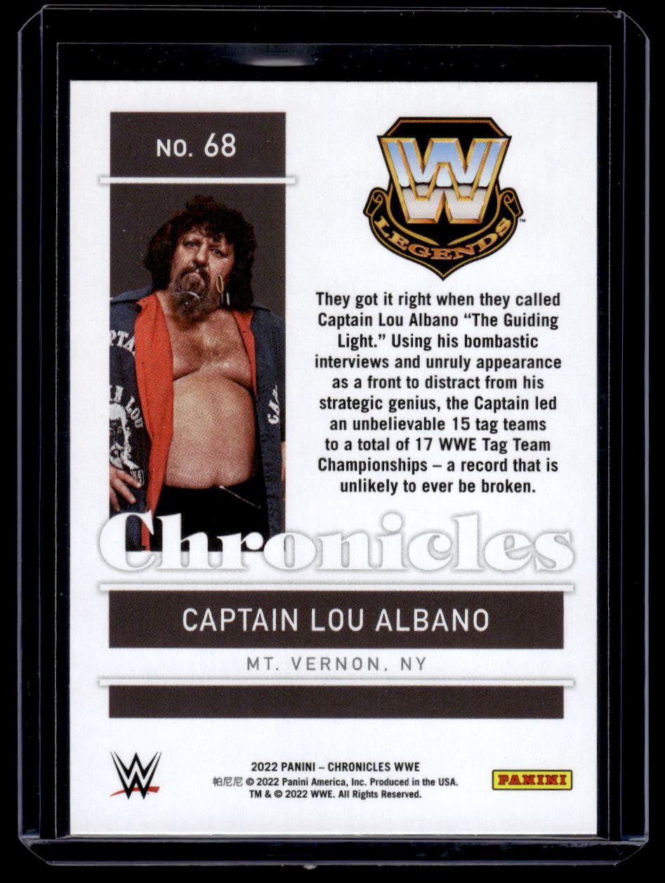 2022 Panini Chronicles WWE Captain Lou Albano #68