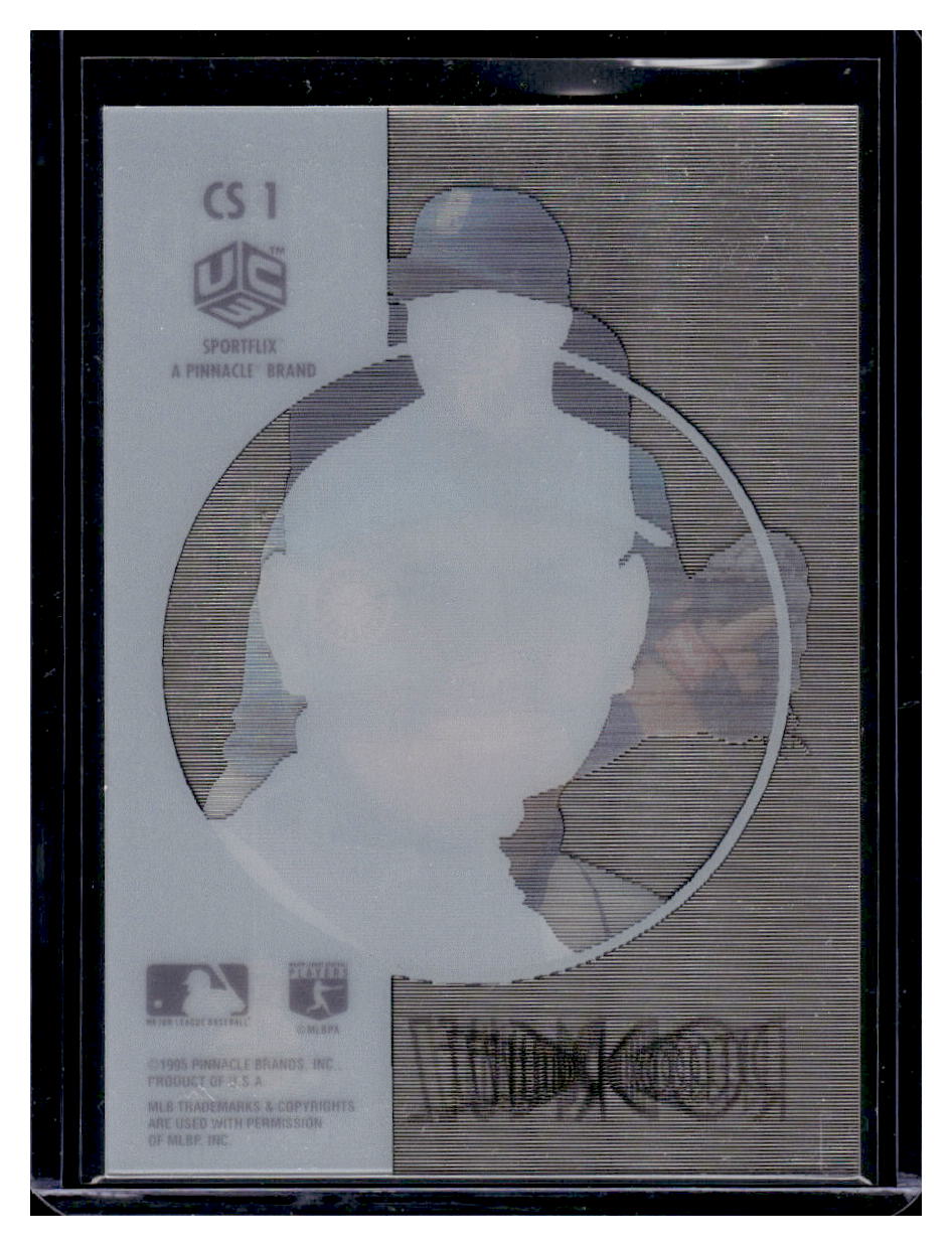 1995 Sportflix UC3 Clear Shots #CS1 Alex Rodriguez Rookie RC (Seattle Mariners)