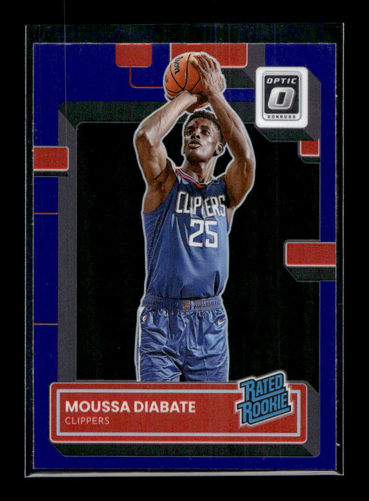 2022-23 Donruss Optic Purple #247 Moussa Diabate Rated Rookie (Los Angeles Clippers)