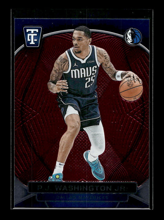 2024-25 Totally Certified Mirror Maroon #67 P.J. Washington Jr. (Dallas Mavericks)