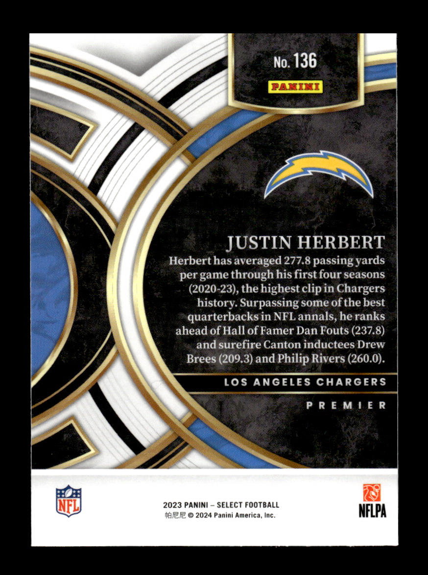 2023 Select #136 Justin Herbert (Los Angeles Chargers)