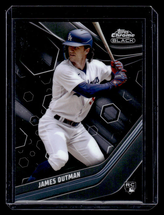 2023 Topps Chrome Black James Outman Rookie Card #37 (Dodgers)
