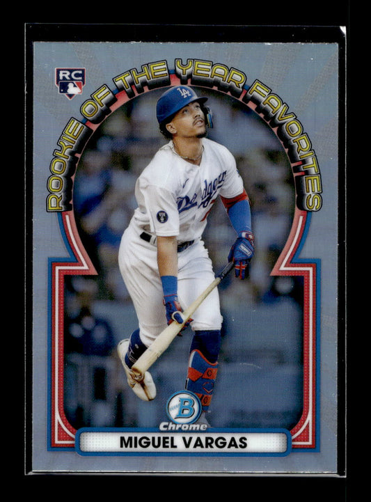 2023 Bowman Chrome Mega Box Rookie of the Year Favorites #ROYF12 Miguel Vargas (Los Angeles Dodgers)