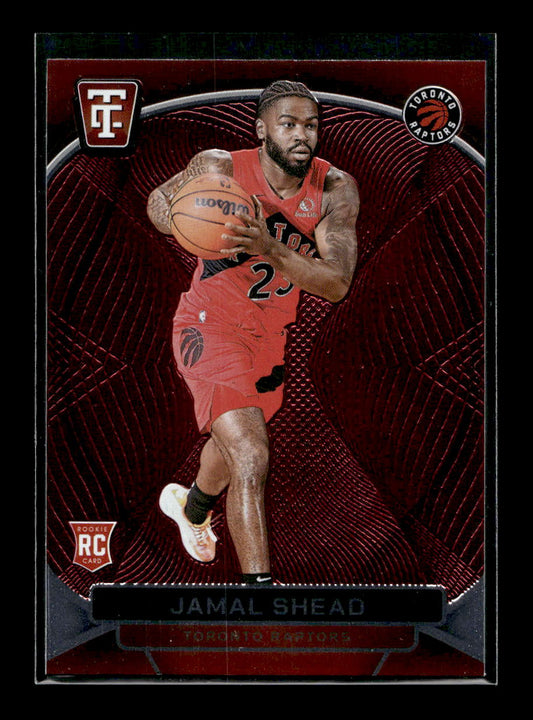 2024-25 Totally Certified Mirror Maroon #156 Jamal Shead (Toronto Raptors)
