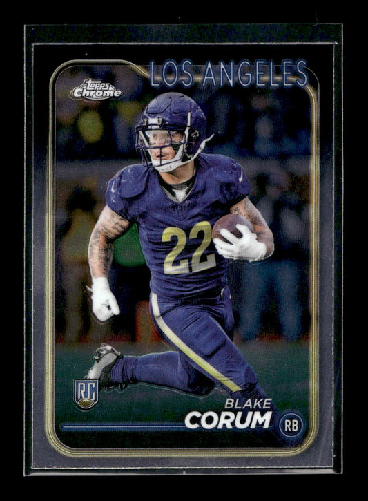 2024 Topps Chrome #219 Blake Corum (Los Angeles Rams)