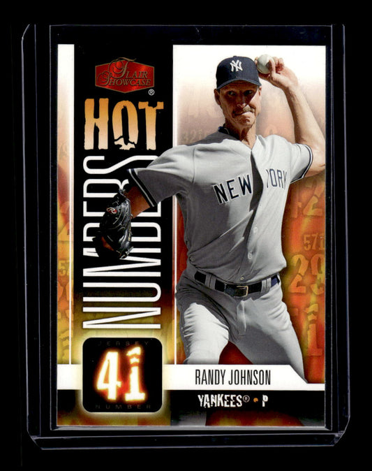 2006 Flair Showcase Hot Numbers #25 Randy Johnson (New York Yankees)