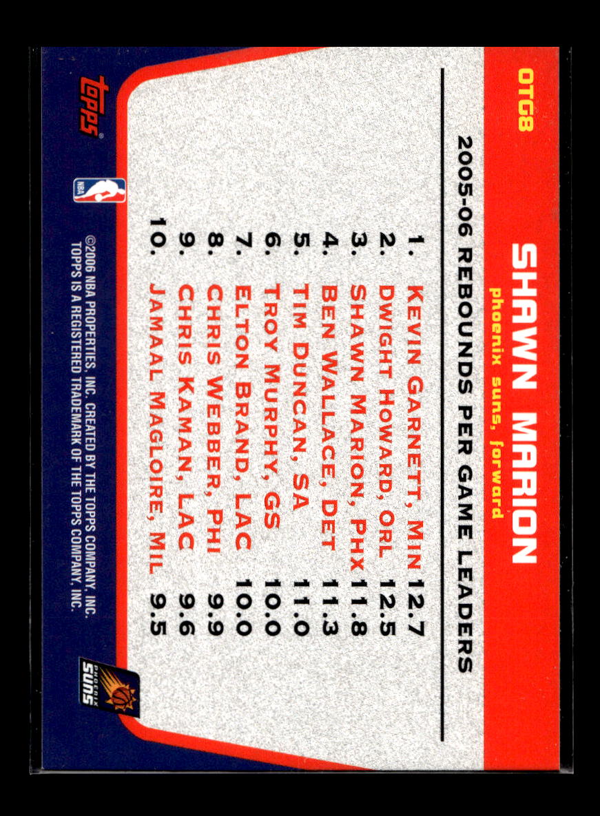 2006-07 Topps Own the Game #8 Shawn Marion (Phoenix Suns)