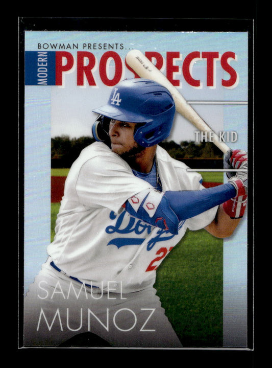 2023 Bowman Chrome Modern Prospect #MP11 Samuel Munoz (Los Angeles Dodgers)