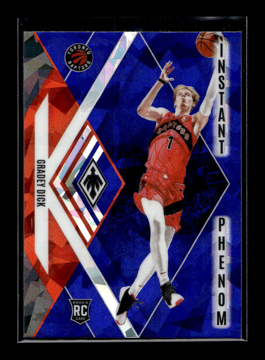 2023-24 Panini Phoenix Instant Phenom Phoenix Blue Ice #23 Gradey Dick (Toronto Raptors)