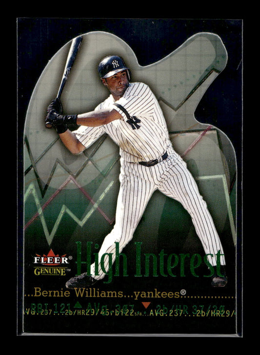 2001 Fleer Genuine High Interest #11 Bernie Williams (New York Yankees)
