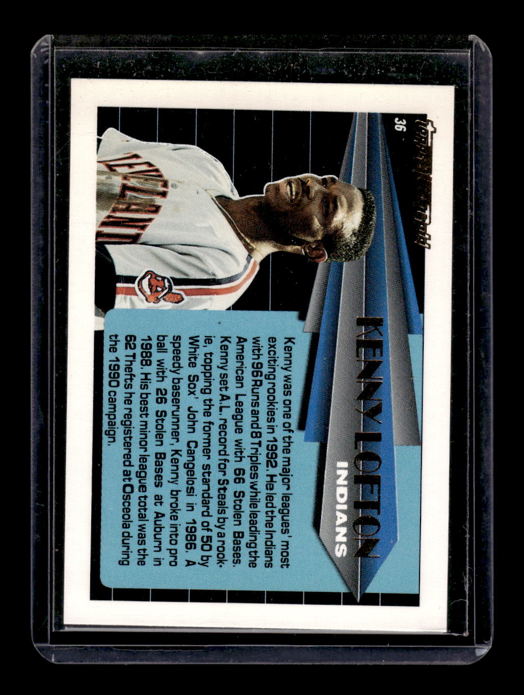 1993 Topps Black Gold #36 Kenny Lofton (Cleveland Indians)