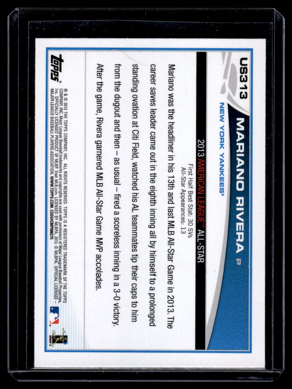2013 Topps Update #US313 Mariano Rivera (New York Yankees)