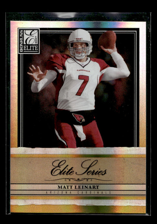 2007 Donruss Elite Series Gold #6 Matt Leinart #'d /1000 (Arizona Cardinals)