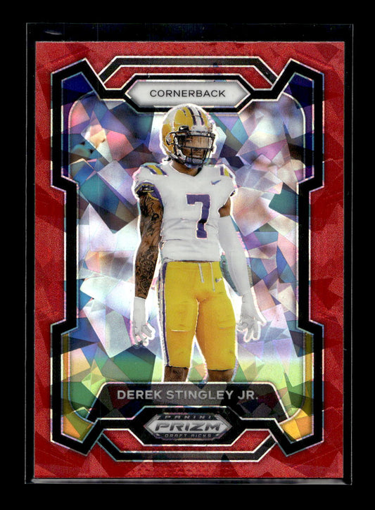 2024 Panini Prizm Draft Picks Prizms Red Ice #53 Derek Stingley Jr.