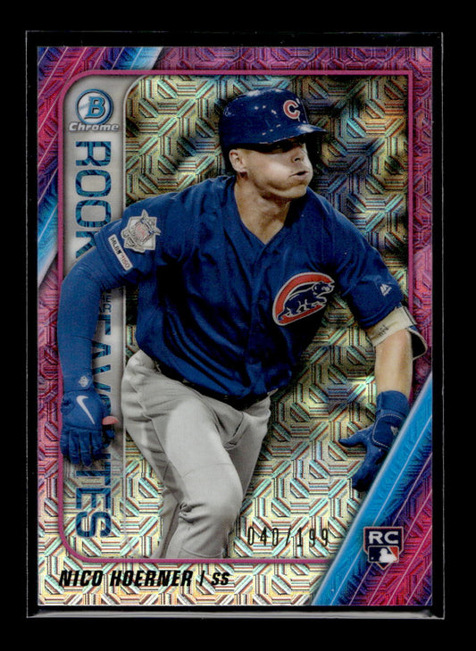 2020 Bowman Chrome Mega Box Rookie of the Year Favorites Refractors #ROYFNH Nico Hoerner (Chicago Cubs)