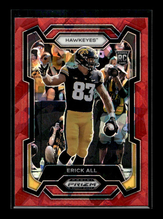 2024 Panini Prizm Draft Picks Prizms Red Ice Rookie #171 Erick All