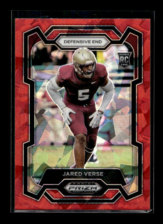 2024 Panini Prizm Draft Picks Prizms Red Ice Rookie #114 Jared Verse