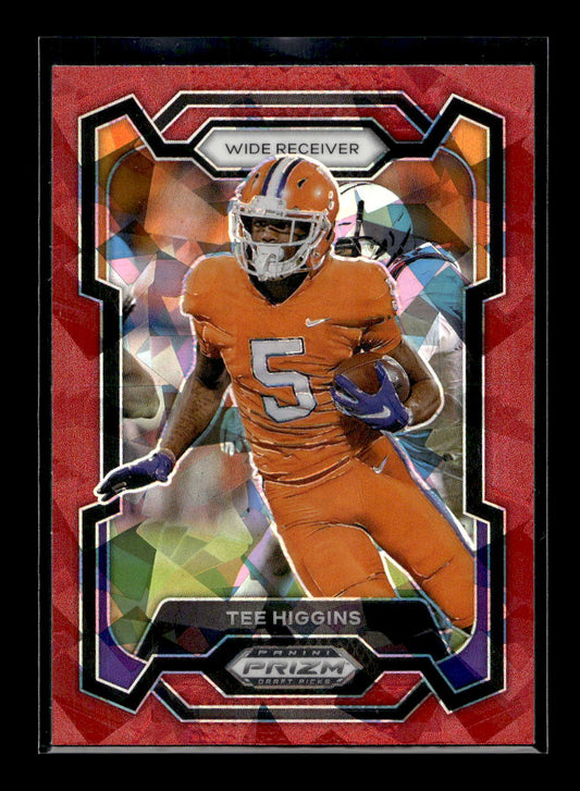 2024 Panini Prizm Draft Picks Prizms Red Ice #24 Tee Higgins