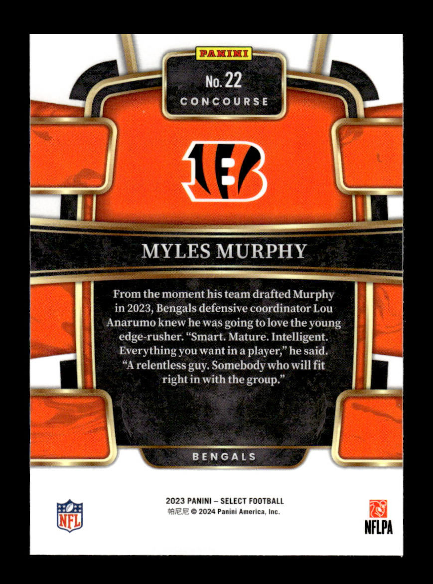 2023 Select #22 Myles Murphy Rookie (Cincinnati Bengals)