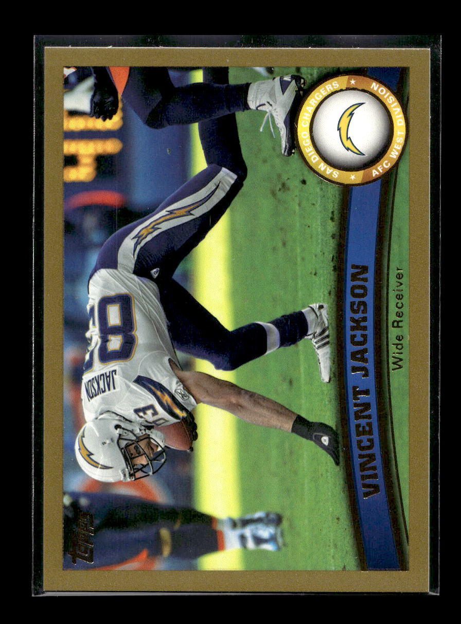 2011 Topps Gold #431 Vincent Jackson #'d /2011 (San Diego Chargers)